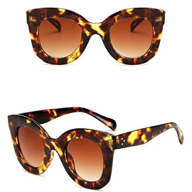 Imagem de Cat Eye Vintage Sunglasses Women Fashion Leopard Sun Glasses Sexy Ladies Eyewears UV400 Goggles Oval Glasses,6,China