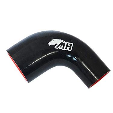 Imagem de Mangote em Silicone Redutor Curva 90º graus 3" para 2" polegadas (76mm para 51mm) x 125mm