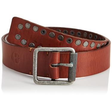 Imagem de Timberland Cinto de couro casual feminino para jeans, Bronzeado (tachas), Small (30-36)