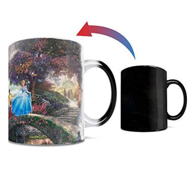 Imagem de Morphing Mugs Disney - Cinderela - Wishes Upon a Dream - Thomas Kinkade - Uma caneca de cerâmica sensível ao calor que muda de cor de 325 ml - Imagem revelada quando um líquido quente é adicionado!