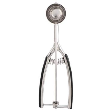 Imagem de Colher de sorvete,colher de sorvete de a?o inoxid¨¢vel bola de mel?o bola de escava??o com al?a de mola e design estrutural de sistema ergon?mico(44MM), Colher de sorvete bola mel?o gelo melancia