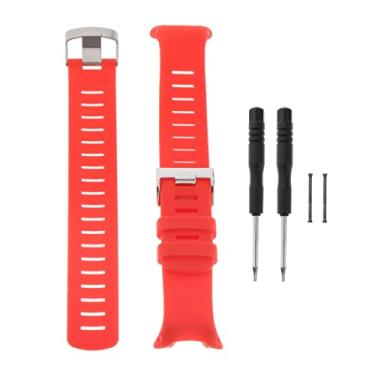 Imagem de Pulseira de substituição ajustável para relógio inteligente para Suunto D4 / - Vermelho