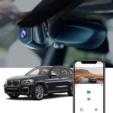 Imagem de Fitcamx 4K Dash Cam para BMW 1 2 3 4 5 6 7 X1 X2 X3 X4 X5 X6 X7 M Série F Chassis (Modelo A), Estilo OEM integrado, UHD 2160P Vídeo Wi-Fi, Gravação em loop, G-Sensor, Visão noturna, 64GB Cartão