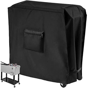 Imagem de Skyour Cooler Cart Cover Impermeável à prova de poeira UV Portátil Patio Rolling Cooler Ice Chest Party Cooler Protector Covers para 80 litros Outdoor Patio Bebidas Coolers Carrinhos