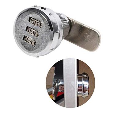 Imagem de Trava de senha mecânica de 3 códigos digitais para armário, liga de zinco, trava de segurança conveniente, tamanho 0,5 ~ 9 mm