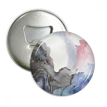 Imagem de Abridor de garrafas abstrato de tinta aquarela, ímã de geladeira, emblema multifuncional