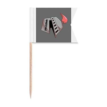 Imagem de Bandeiras de palito de dente Animation Chevalier Corselet Marcação para Bolo de Festa Prato de Queijo