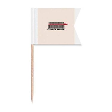 Imagem de Código de barras para compras, puxador, roupas, palito, bandeiras, etiquetagem, para festa, bolo, comida, placa de queijo,