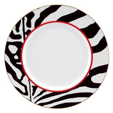 Imagem de Lenox Placa de realce Zebras Scalamandre, branca