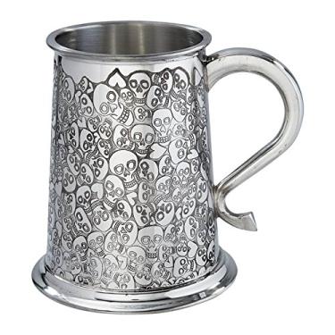Imagem de Wentworth Pewter - Caneca regata de estanho Love Skull 1 litro