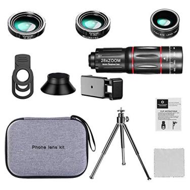 Imagem de Telescópio de Lente HD com 28X + Tripé + Clipe para Universal