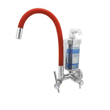 Imagem de Torneira Filtro Color Vermelha Com Copo Abs C64 Parede 1/4