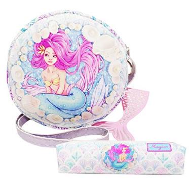 Imagem de Kit Infantil Bolsa e Estojo Sereia E Conchas, Magicc Bolsas Ki-073