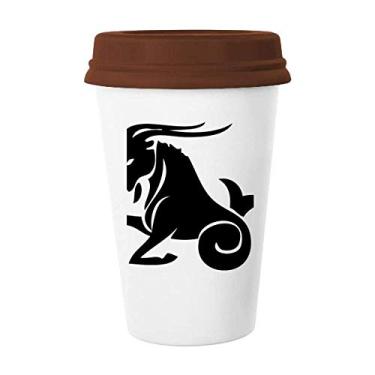 Imagem de Constelação Capricórnio Signo do Zodíaco Caneca de Café Copo de Cerâmica Copo