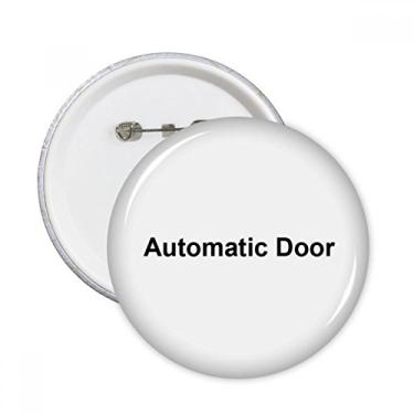 Imagem de Porta Automática Padrão Símbolo Preto Pinos Crachá Decoração Roupas 5 peças Presente