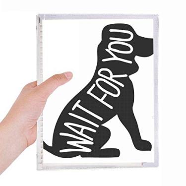 Imagem de Caderno de animal preto com desenho natural de folhas soltas diário recarregável de papelaria