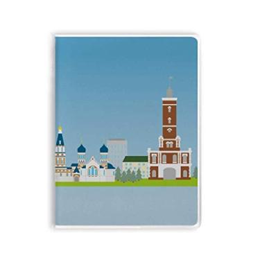 Imagem de Omsk Rússia National Symbol Pattern Notebook Gum Cover Diary Soft Cover Diary