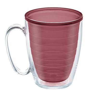 Imagem de Tervis Feito nos EUA Copo isolado de parede dupla transparente e colorido mantém as bebidas frias e quentes, caneca de 473 ml, sabugueiro selvagem