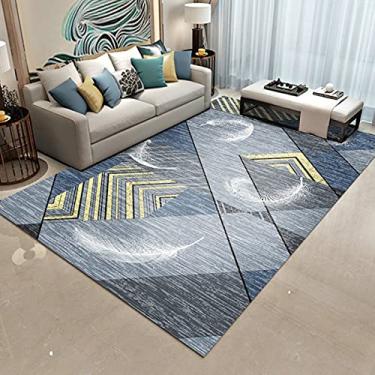 Imagem de jia cool Carpete, marroquino, boêmio, fácil limpeza, para quarto, cozinha, sala de estar, tapete de área que não cai, 59,9 x 89,9 cm Geometria-34