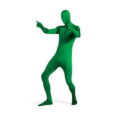 Imagem de UTEBIT Body verde completo masculino elastano stretch traje adulto Chromakey Disappearing Zentai unissex verde body preto, Verde, GG