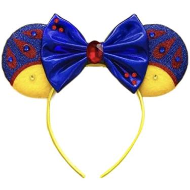 Imagem de Orelhas de Mickey Branca de Neve, Orelhas de Branca de Neve, Orelhas de Minnie Amarelo Azul, Orelhas de Mickey Princesa, Orelhas de Minnie Azul