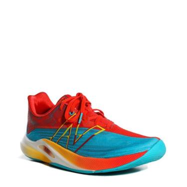 Imagem de Tênis New Balance Fuelcell Rebel Azul Laranja-Masculino