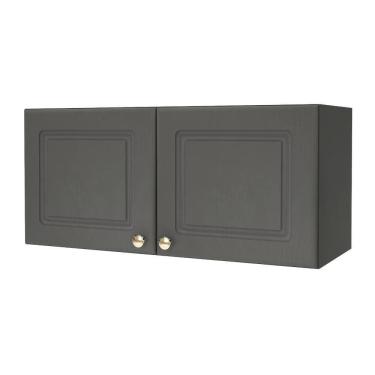 Imagem de Armário Aéreo 80Cm 2 Portas Indekes Firenze - Chumbo