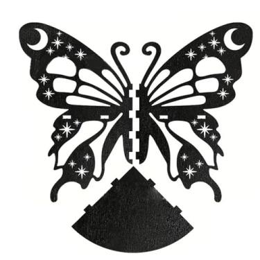 Imagem de Prateleiras de parede flutuantes, prateleiras de exibição de canto de borboleta de cristal, prateleiras de canto de parede borboleta, pequenas prateleiras de armazenamento para salas de estudo, quartos, banheiros prateleiras flutuantes de madeira