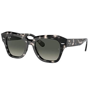 Imagem de Óculos de Sol Ray-Ban State Street 0RB2186 133371 Tam 52 / Cinza Havana - Lentes Cinza Gradiente