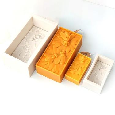 Imagem de Molde de vela de abelha de favo de mel, molde de silicone para colheita de abelhas, molde de silicone para sabonete, cera de soja, resina epóxi, faça você mesmo, artesanato artesanal, decoração de