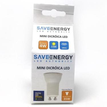 Imagem de Lâmpada De Led Mini Dicroica 4W 2700K - Save Energy - Bivolt