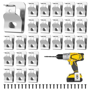 Imagem de Tophoniex Clipes de cinto para Dewalt 24 peças 304 clipes de broca de aço inoxidável clipe de gancho de cinto de substituição para Dewalt N268241 adequado para ferramentas 20V MAX DCD980 DCD985