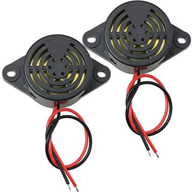 Imagem de MEETOOT Alarme de campainha elétrica Piezo DC 3-24 V 30 x 15 mm de decibel de alta qualidade alarme eletrônico buzzer eletrônico para circuitos físicos som contínuo