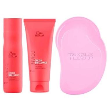 Imagem de Wella + Tangle Teezer Proteção da Cor Kit Shampoo + Condicionador + Escova Kit-Unissex