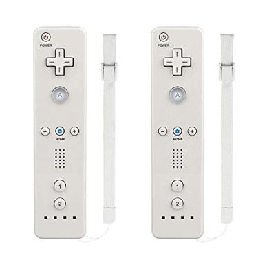 Imagem de MOLICUI Wii Remote Controller, Wii Game Wireless Controller for Nintendo Wii/Wii U Console,2 Packs,White
