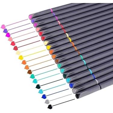 Imagem de Bullet Journal Planner Pens Coloured Pens Fine Point Markers Fine Tip Drawing Pens Porous Fineliner Pen for Journaling Writing Note Taking Calendar Agenda Colouring Art School Office Supplies, 18 Colours