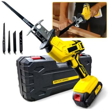 Imagem de Serrote Elétrico Sabre para Poda – Potência e Versatilidade em Suas Mãos | Ideal para Cortes Rápidos em Galhos, Metal e PVC | Design Ergonomico com 2 Baterias 48V para Autonomia Prolongada