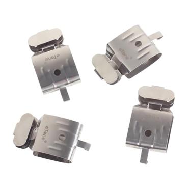 Imagem de 4 clipes de filme de aço inoxidável de página negativa 135 35 mm com bloco de chumbo para películas diretas para equipamentos de processamento de ambientes escuros secos e arejados