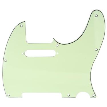 Imagem de Musiclily 8 Furos Escudo Tele Pickguard para Guitarra Fender EUA/Mexicana Made Telecaster Standard Estilo Moderno, 3 Camadas Mint