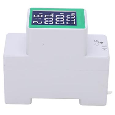 Imagem de PZEM-008 LCD Display Digital Amperímetro Voltímetro Trilho Multifuncional Wattímetro AC 50-300V, Alta Precisão, Plug and Play, Leitura Clara, Adequado para Engenharia Eletrônica,