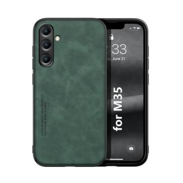 Imagem de Kepuch Silklike Capa para Samsung Galaxy M35 - Case Placa de Metal Embutida para Samsung Galaxy M35 - Verde
