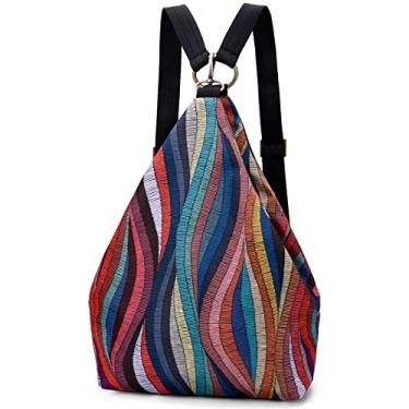 Imagem de Mochila feminina premium Black Butterfly, estilo boêmio, casual, moderna, leve e pequena, Small