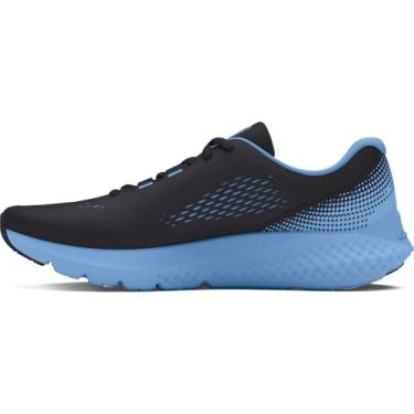 Imagem de Under Armour Tênis de corrida unissex para crianças com carga escolar Rogue 4, (101) Antracite/Azul Horizonte/Prata Metálico, 5 Big Kid