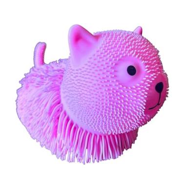 Imagem de Brinquedo Fidget Squishy Anti-stress Ideal para Diminuição de Ansiedade Brinquedo Sensorial Infantil Diversão e Relaxamento (Gato Rosa)