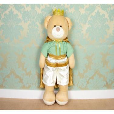 Imagem de URSO DE PELUCIA PRINCIPE COM COROA - PELUCIA PORTA FRALDAS 65 CM (VERDE)
