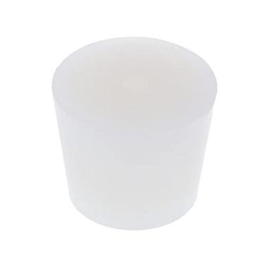 Imagem de Rolhas de silicone premium Almencla – plugue branco para laboratório, 8 tamanhos opcionais – 9# orifício de 3,5-4,5 cm