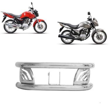 Imagem de Protetor Dianteiro Cg Titan 2004 2005 2006 2007 2008 Cromado - MA Moto