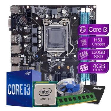 Imagem de kit upgrade intel core i3 2100 3.0ghz 4gb ddr3 120gb ssd sata - PC Mas