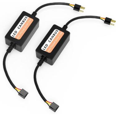 Imagem de Par Canceller Adaptador Canbus Resistor Lampada de Led H4 - Autovex