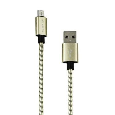 Imagem de Cabo Micro Usb Metal Dourado - Cirilo Cabos